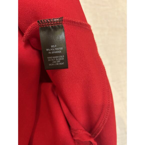 Lulu’s Dress Womens size XS Red Fit & Flare Dress back zip - Picture 8 of 8